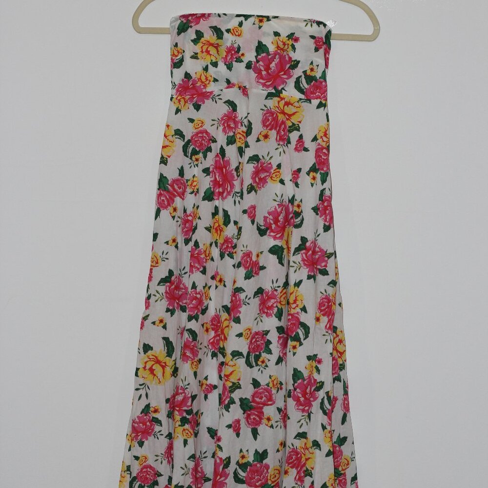 Olivaceous Lightweight Long Floral Dress